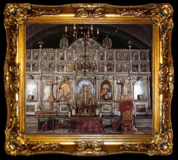 framed  Nicolae Grigorescu The Church of Puchenii Mari, ta009-2